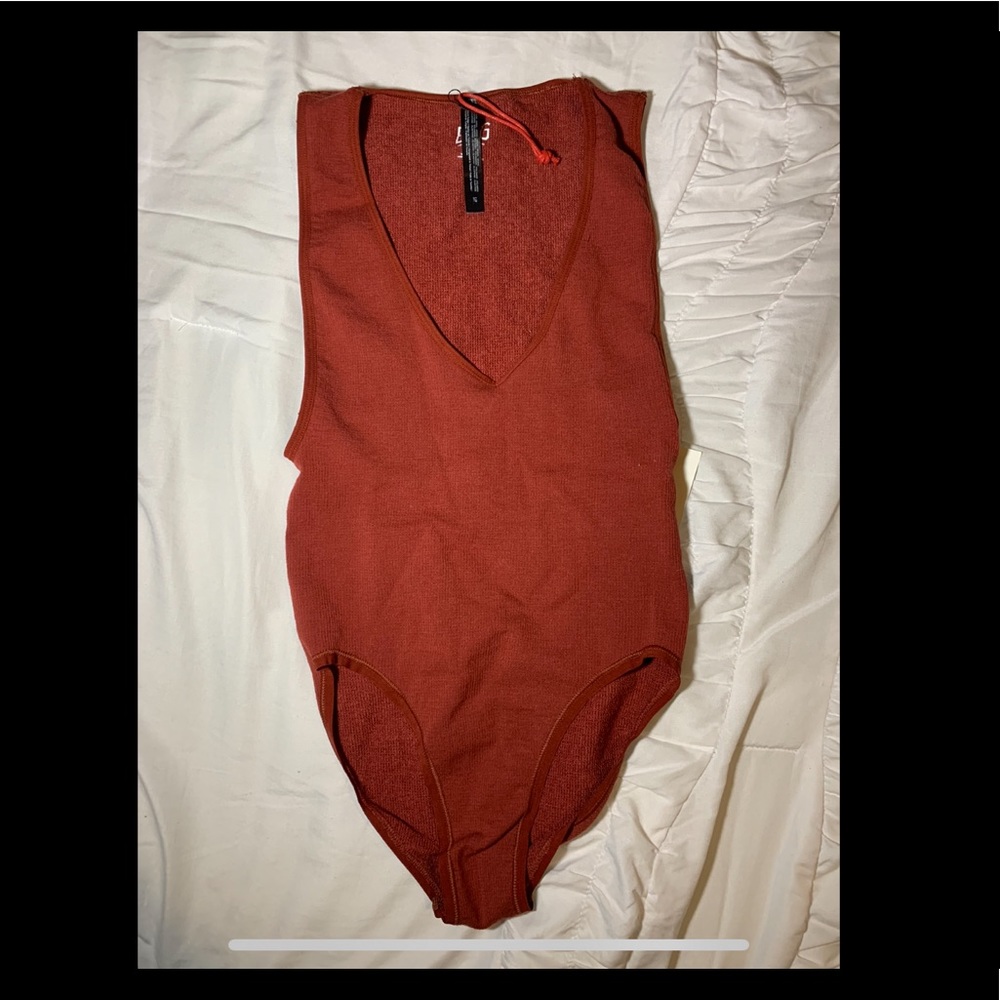 Red bodysuit
